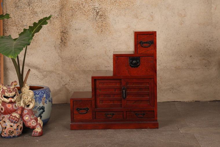Vintage Japanese Step Chest Kaidan Tansu (24N-E8)