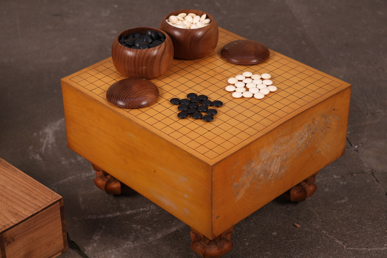 Japanese Go Board Go Ban Wood Go Ishi Igo Set (24J-460)