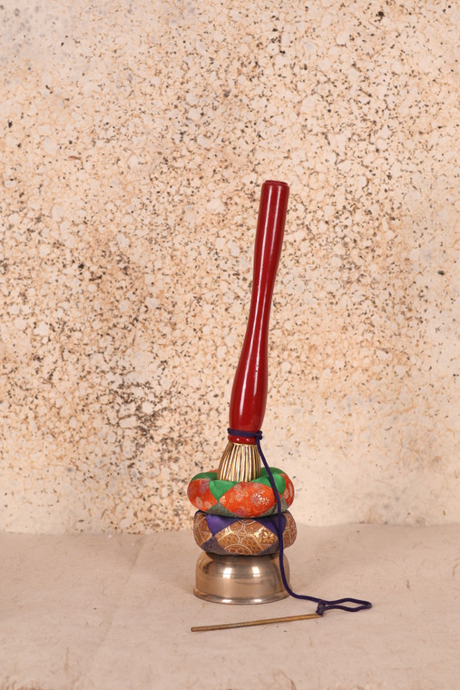 Vintage Japanese "Inkin" Hand Bell – Showa 38 (November 1963) comes with a Striker (24N-118-1)