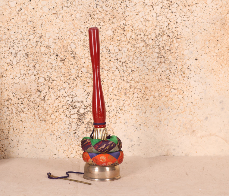 Vintage Japanese "Inkin" Hand Bell – Showa 38 (November 1963) comes with a Striker (24N-118-3)