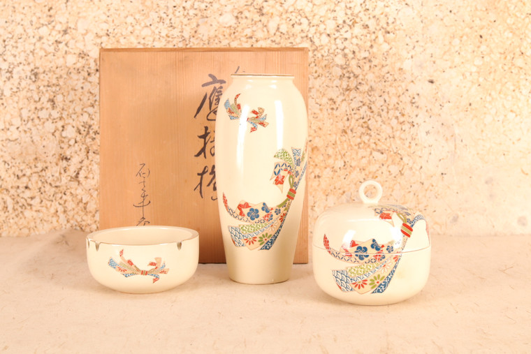 Vintage Japanese Vase, set of 3(24A-234-2)