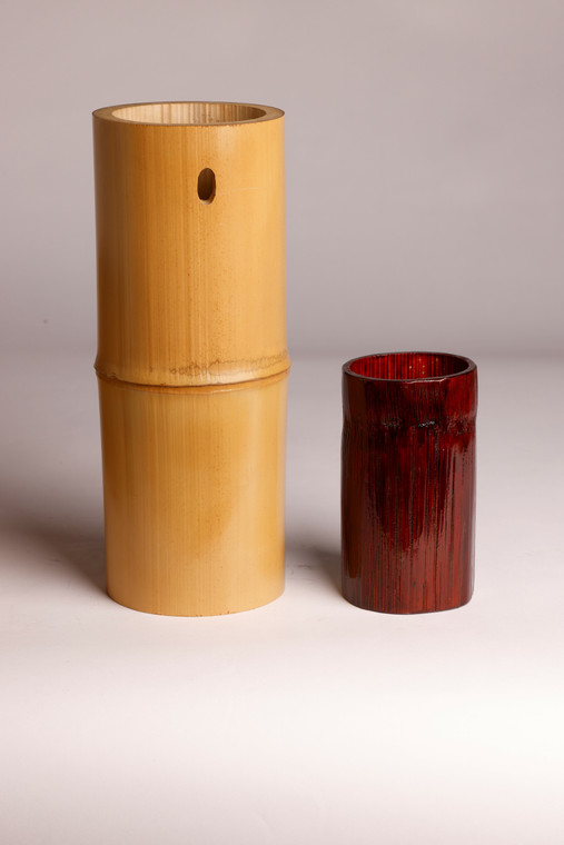 Japanese Bamboo Ikebana Flower Vase (21M-586-2)