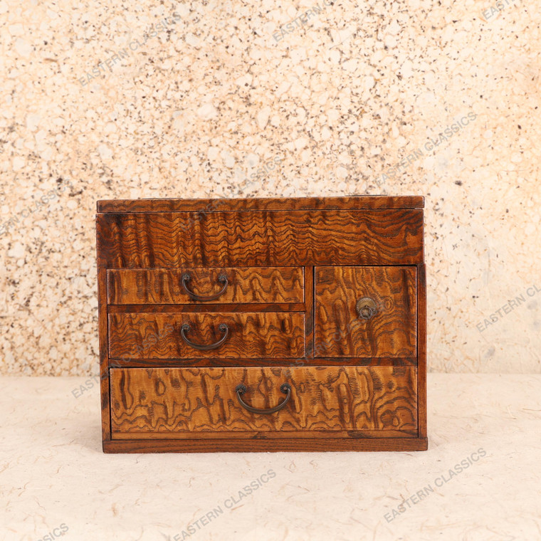 Antique Japanese Sewing Box — Kirinoki, 1880, Meiji Era (SKU: 25M-309-1) - 1