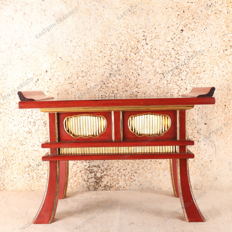 Antique Japanese Buddhist Altar Table — Wood, 1920, Taisho Era (SKU: 25S-747-4) - 1