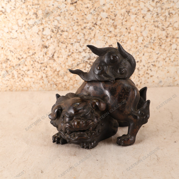 Antique Japanese Incense Holder — Bronze, 1880, Meiji Era (SKU: 25S-670) - 1
