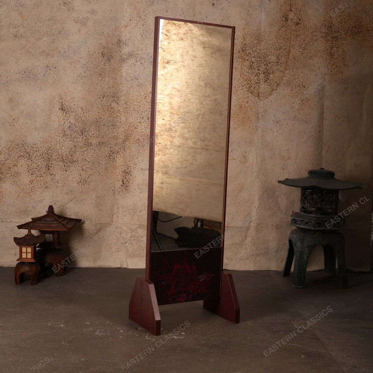 Vintage Japanese Mirror — Wood (SKU: 25S-713) - 