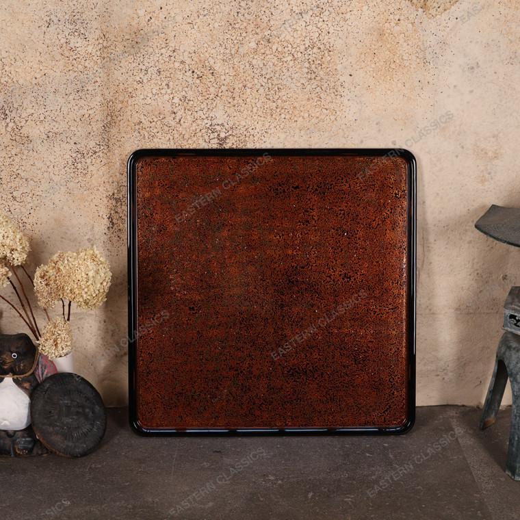 Antique Japanese Large Tsugaru Lacquer Tray — Wood, 1920, Taisho Era (SKU: 25S-501) - 1