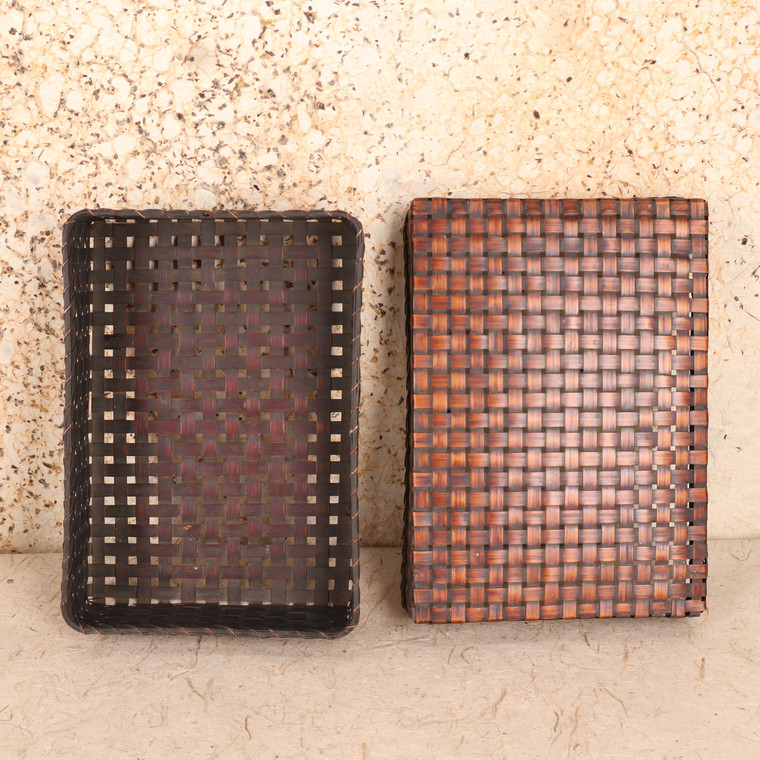 Antique Japanese Letter Box — Bamboo, 1920, Taisho Era (SKU: 25S-473)