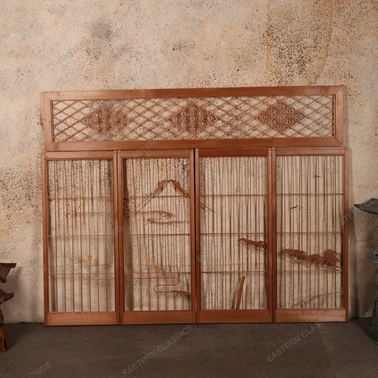 Antique Japanese Shoin Door — Wood (SKU: 25S-491) -
