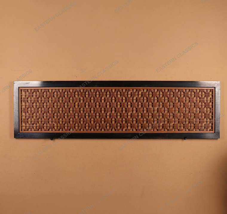 Antique Japanese Kumiko Ranma Transom Panel — Architectural Wood Decor, 1920, Taisho Era (SKU: 24N-73-1) - 1