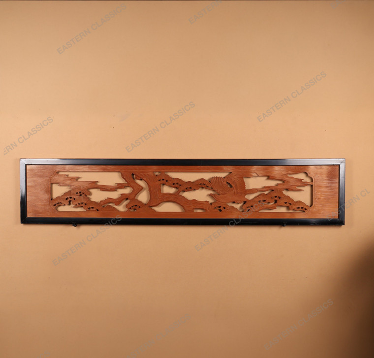 Antique Japanese Ranma Transom — Hand-Carved Architectural Wood Decor, 1920, Taisho Era (SKU: 24N-202-2) - 1