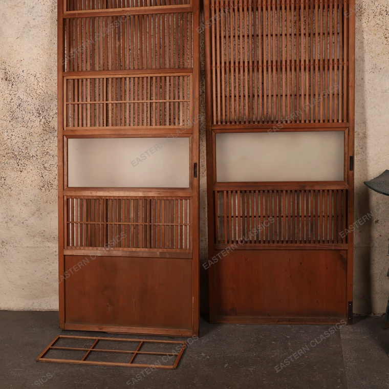Vintage Japanese Doors — Wood, 1950, Showa Era (SKU: 25S-590
