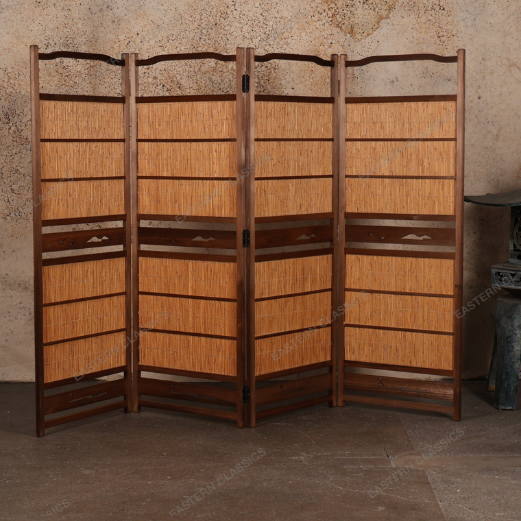 Antique Japanese Panels Screen Divider (SKU: 25D-445) - 