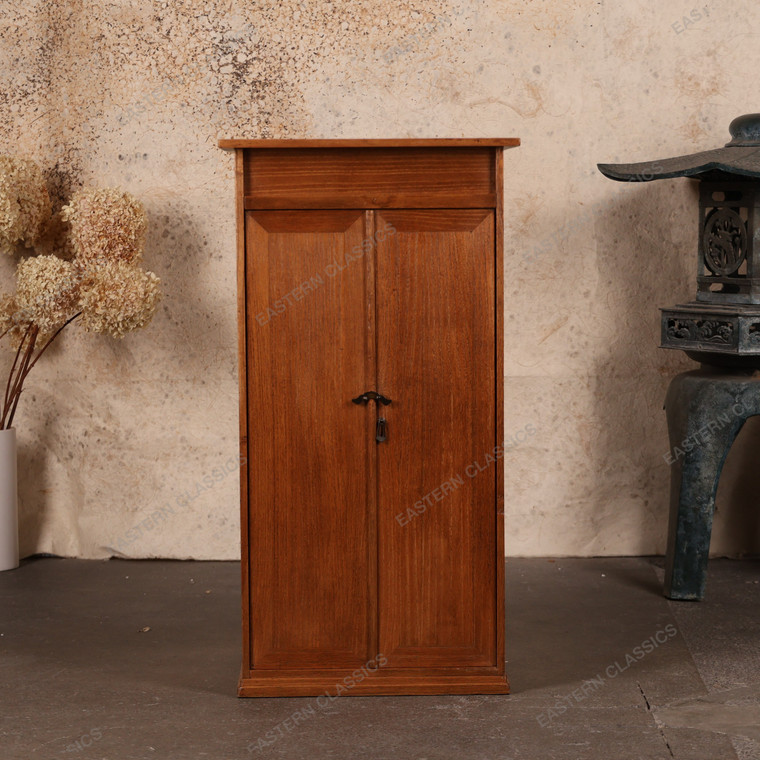 Vintage Japanese Shrine Cabinet Wooden Altar Chest With Double Doors - 1940s Showa Era (25D-G008) -