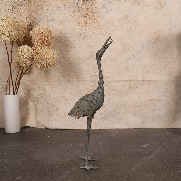 Vintage Japanese Crane Statue (SKU: 25D-277-2) -