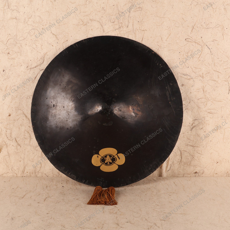 Antique Japanese Jingasa With Crest (SKU: 25D-374) -