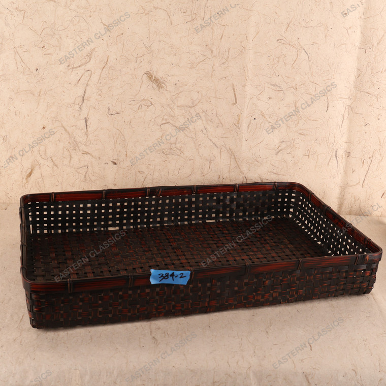 Antique Japanese Square Basket (SKU: 25D-384-2) -