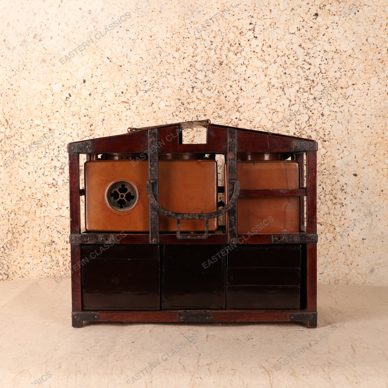 Antique Japanese Picnic Lunch Box Set (SKU: 25D-350) -
