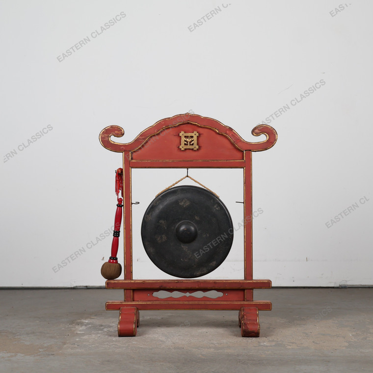 Antique Japanese Gong Stand (SKU: 25D-315-2) -