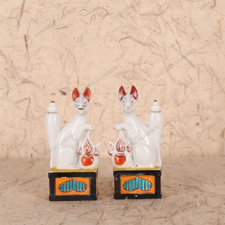 Antique Japanese Inari Fox — Porcelain (SKU: 25S-523-4) -