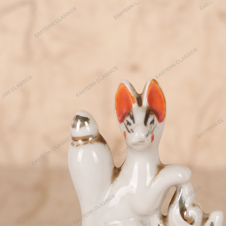 Antique Japanese Inari Fox — Porcelain, 1940, Showa Era (SKU: 25S