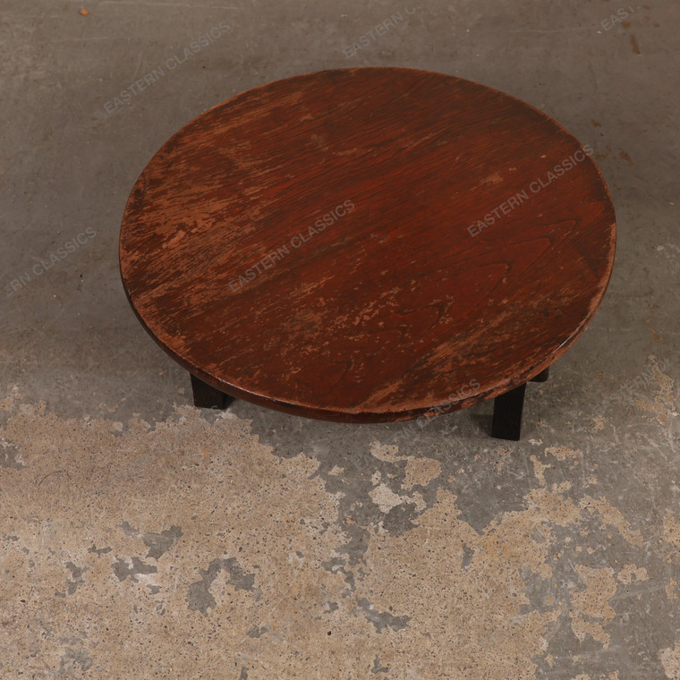 Small Items Antique Japanese Chabudai Folding Table 1927 1945 Early — Wood, Showa Era (SKU: 26M-498-3) - 1