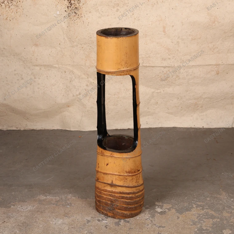 Small Items Vintage Japanese Vase 1946 1965 Mid — Bamboo, Showa Era (SKU: 26M-936-1) - 1
