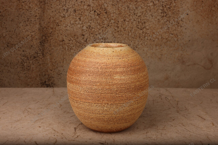 Ikebana Bonsai Vintage Japanese Vase 1966 1989 Late — Pottery, Showa Era (SKU: 26M-634-2) - 
