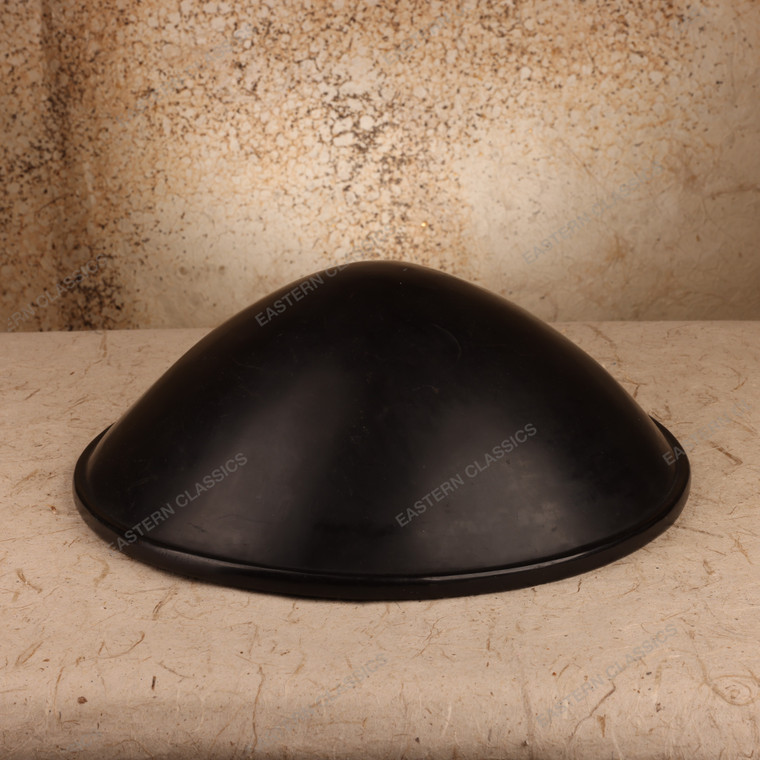 Small Items Antique Japanese Battle Hat 1912 1926 — Wood, Taisho Era (SKU: 26M-940) - 1