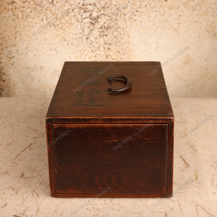 Sewing Boxes Antique Japanese Ko Bako Small Box 1912 1926 — Wood, Taisho Era (SKU: 26M-092) - 1