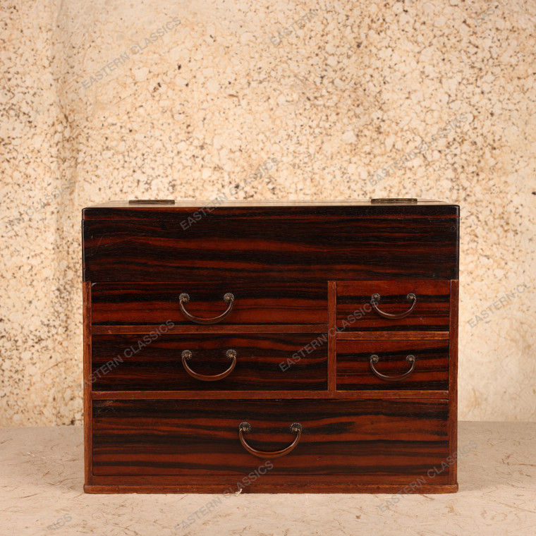 Vintage Japanese Haribako Tansu Multi-Drawer Chest, Early Showa 1927-1945 | SKU: 26M-777-3 -1