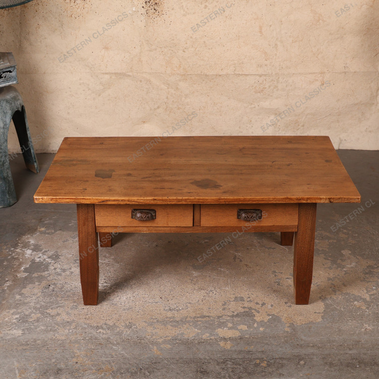 Vintage Japanese Chabudai Low Table with Drawers, Early Showa (1927-1945) | SKU: 26M-599 -1