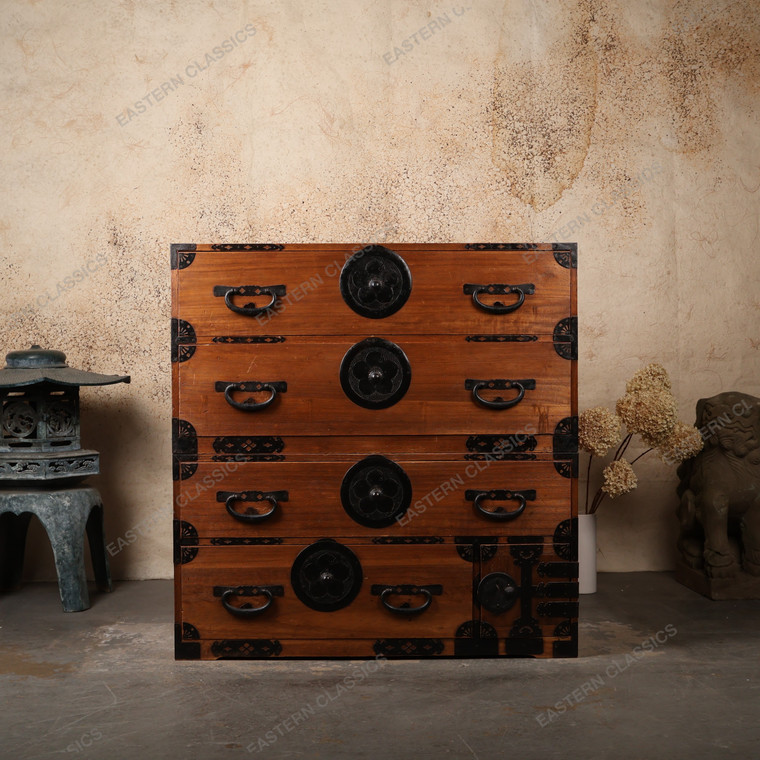 Antique Japanese Isho-Dansu Stacking Clothing Chest, Meiji era (1868-1911) | SKU: 26M-J001 -1