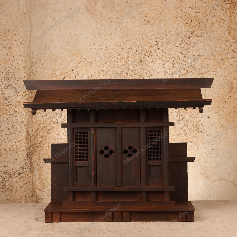 Buddha Religious Item Vintage Japanese Shinto Altra 1946 1965 Mid — Wood, Showa Era (SKU: 26M-676) - 1
