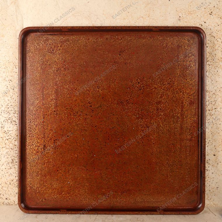 Vintage Japanese Lacquer Large Tray | Board, Bekko-Nuri Tortoiseshell Finish, Mid Showa 1946-1965 | SKU: 26M-007-1 - 1