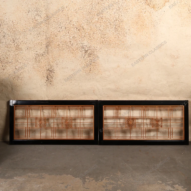 Vintage Japanese Ranma Transom Panels (Pair), Mid Showa 1946-1965 | SKU: 26M-891 -1