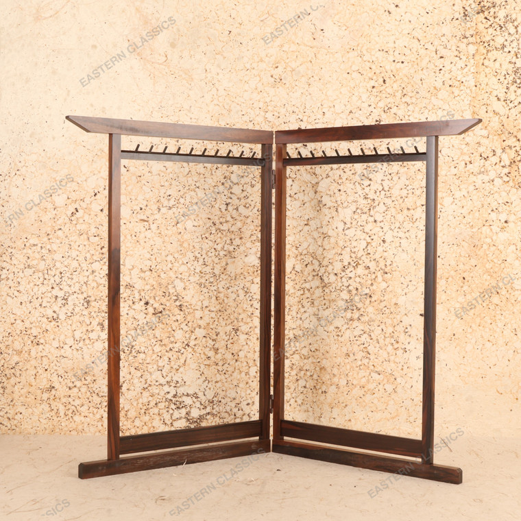 Vintage Japanese Folding Kimono Rack (Iko) Style Towel Stand, Early Showa 1927-1945 | SKU: 26M-829 -1