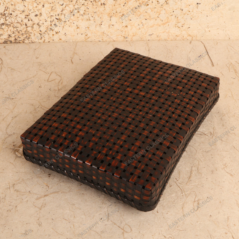 Vintage Japanese Woven Bamboo Lidded Box (Take Bako), Early Showa 1927-1945 | SKU: 26M-976-2 -1