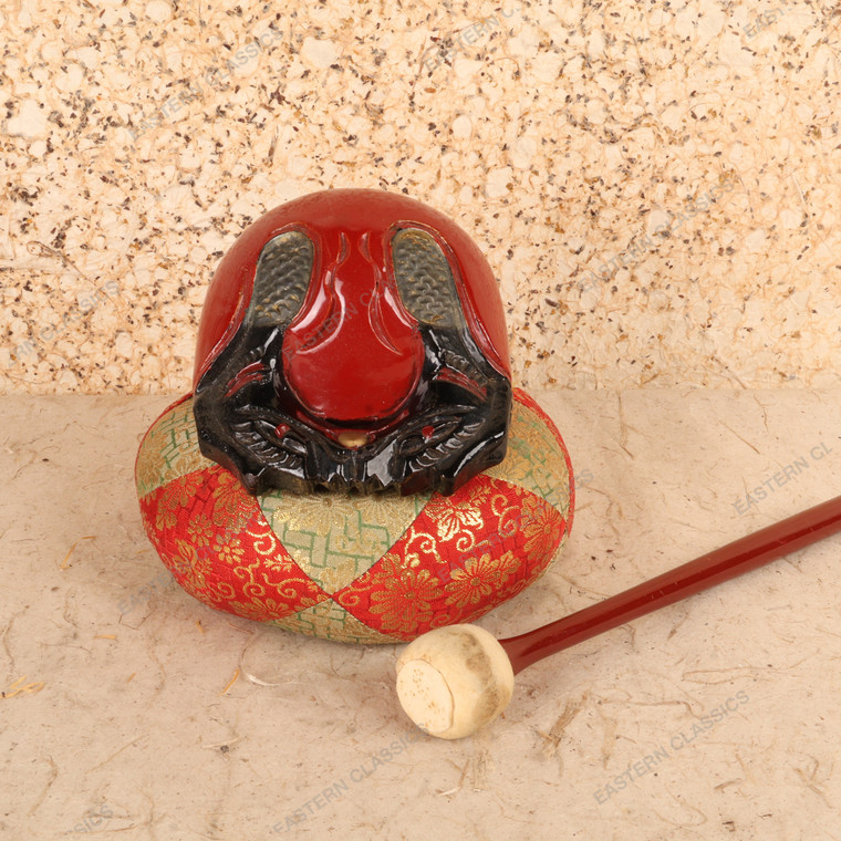 Vintage Japanese Oni Mask Rin (Buddhist Striking Bell), Mid Showa circa 1950s | SKU: 25D-432 - 1
