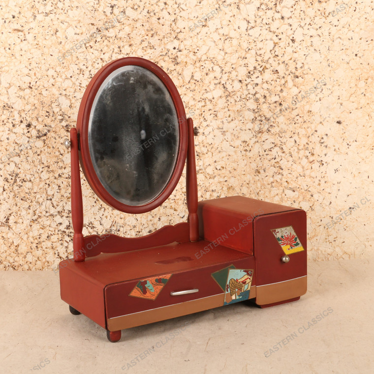 Vintage Japanese Miniature Kyodai Dressing Table, Early Showa 1927-1945 | SKU: 26J-0178 - 1