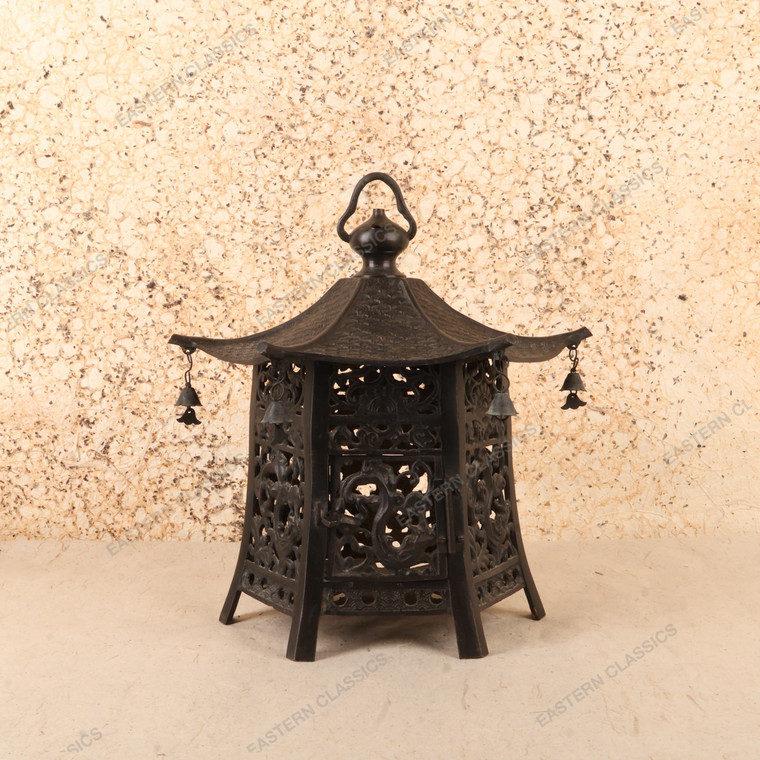 Vintage Japanese Bronze Hanging Toro Lantern, Early Showa 1927-1945 | SKU: 26J-0723 - 1