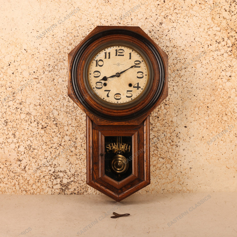 Vintage Japanese Seikosha Pendulum Wall Clock, Showa era 1966-1989 | SKU: 26J-0251-3 - 1
