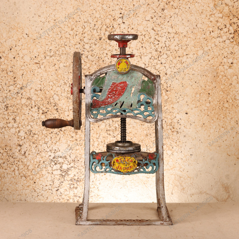 Vintage Japanese Kakigori Shaved Ice Machine, Koinobori Brand, Mid Showa 1946-1965 | SKU: 26J-0615 - 1