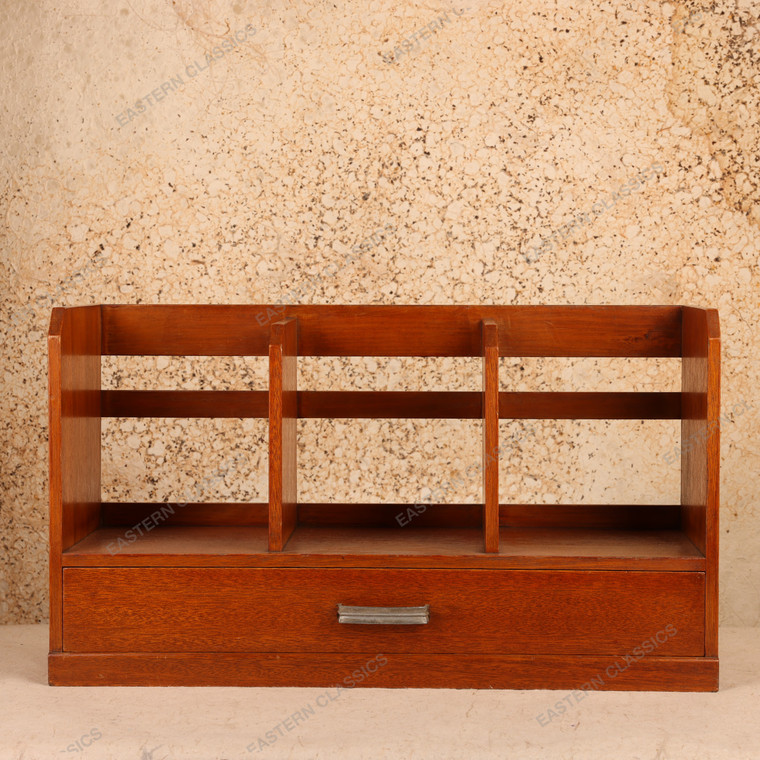 Vintage Japanese Wooden Desktop Letter Sorter with Drawer, Mid Showa 1946-1965 | SKU: 26J-0502-3 - 1