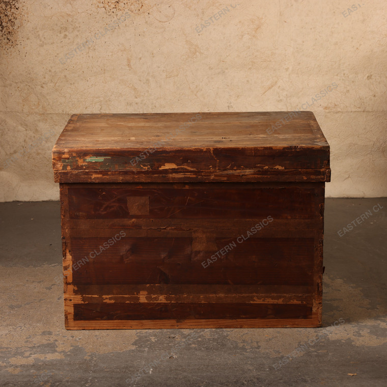 Vintage Japanese Tea Shipping Crate (Cha-bako), Mid Showa 1946-1965 | SKU: 26J-0432-2 - 1