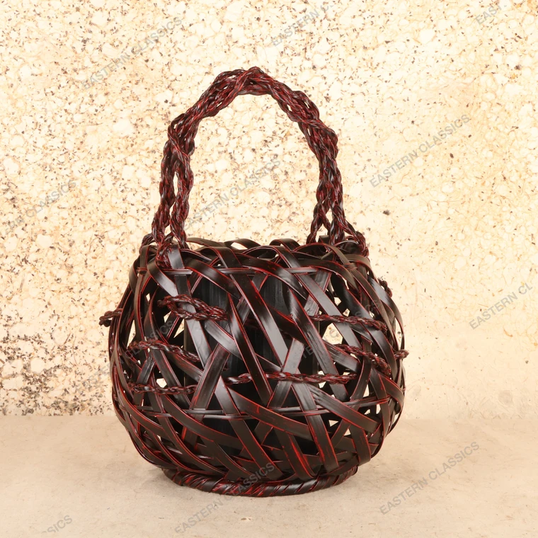 Vintage Japanese Bamboo Hanakago Flower Basket, Heisei 1990-2018 | SKU: 26J-0714 - 1