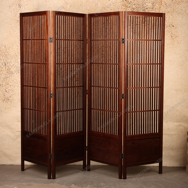 Vintage Japanese Four-Panel Folding Tsuitate Screen, Late Showa 1966-1989 | SKU: 26J-0764 - 1