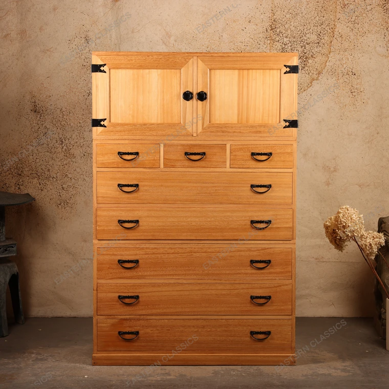 Vintage Japanese Kimono tansu, Late Showa (1966-1989) | SKU: 26J-A023 - 1