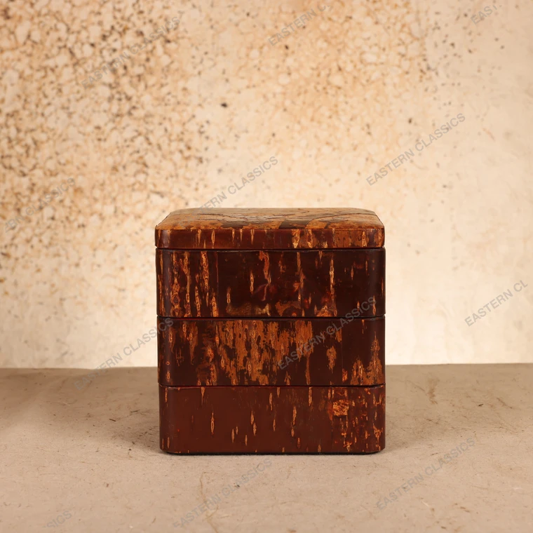 Vintage Japanese Kabazaiku Jubako, Early Showa 1927-1945 | SKU: 26J-0212-1 - 1