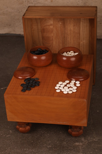 Japanese Go Board Go Ban Wood Go Ishi Igo Set (24J-460)